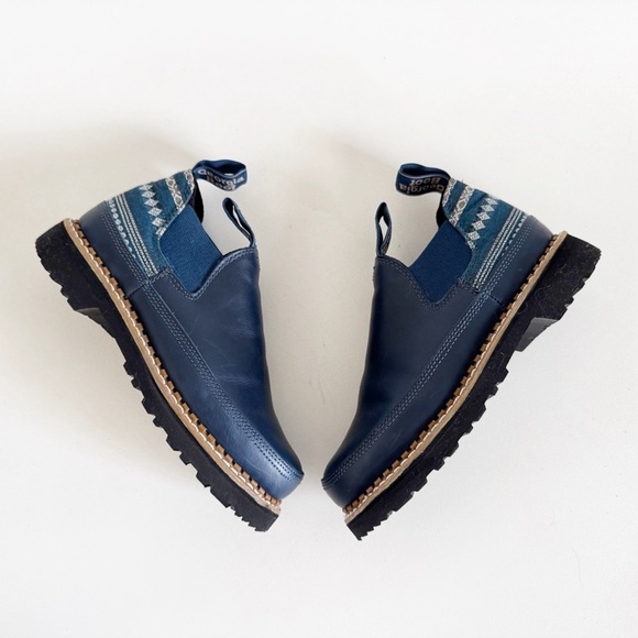 Georgia Giant Romeo Boot Women's US 7 Blue Leather Southwest Print Steel Toe - Picture 1 of 8